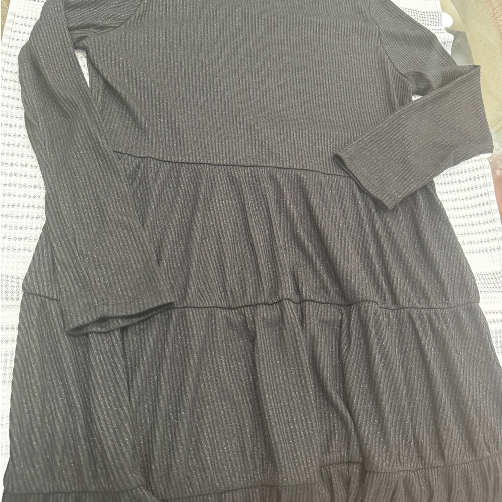 2for $15 Girls Black Long Sleeve Dress